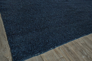 Exquisite Rugs Borelli 4752 Navy Blue Area Rug Corner Image