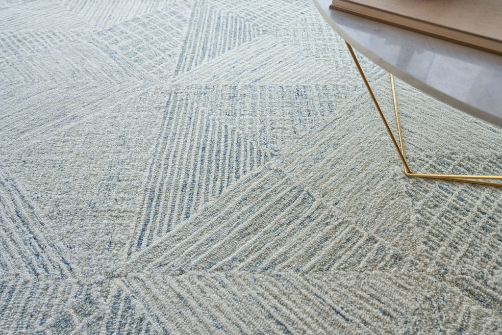 Exquisite Rugs Caprice 4761 Light Blue Area Rug Lifestyle Image Feature
