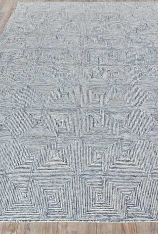 Exquisite Rugs Caprice 4774 Blue/Ivory Area Rug Closeup Image