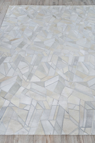 Exquisite Rugs Natural Hide 4781 Ivory Area Rug Closeup Image