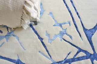 Exquisite Rugs Space Age 4824 Ivory/Royal Blue/Navy Area Rug by The Met Lifestyle Image Feature