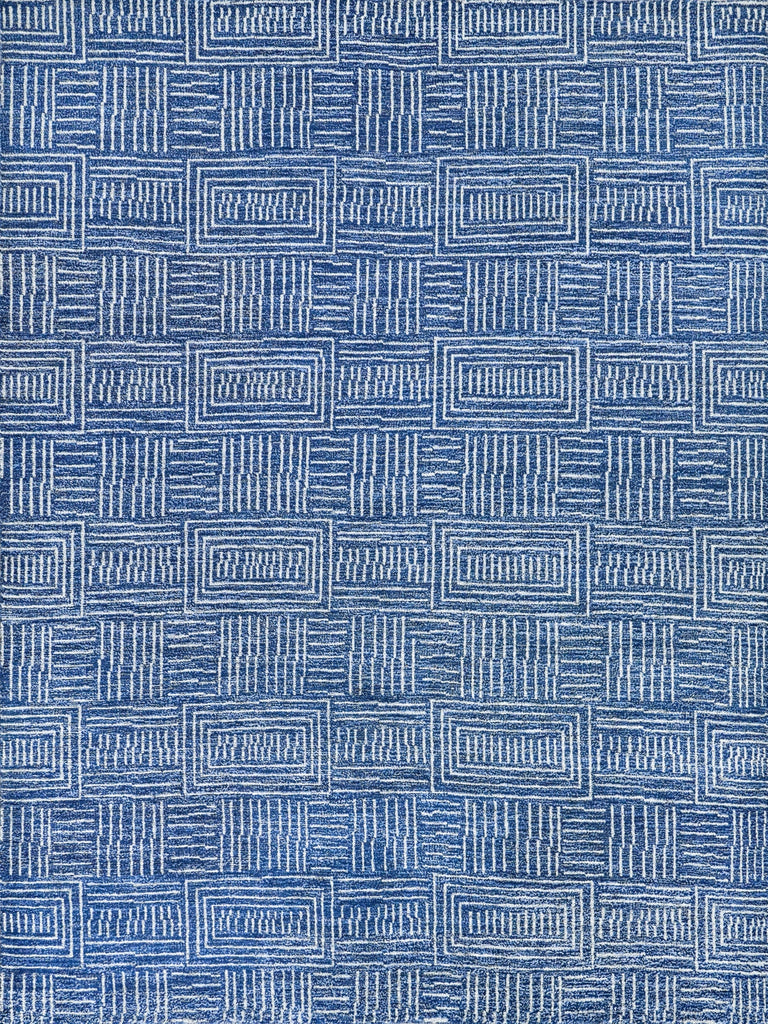 Exquisite Rugs Aldridge 4826 Blue/Ivory Area Rug by The Met main image