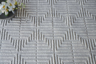 Exquisite Rugs Manzoni 4874 Silver Area Rug Detail Image