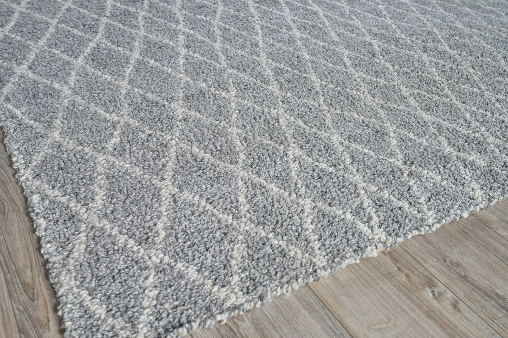 Exquisite Rugs Giorgio 4878 Gray/Ivory Area Rug Lifestyle Image Feature