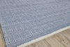 Exquisite Rugs Echo 4898 Ivory/Blue Area Rug Corner Image