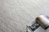 Exquisite Rugs Crescendo 4904 White Area Rug Detail Image