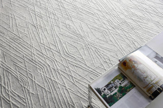 Exquisite Rugs Crescendo 4904 White Area Rug Detail Image