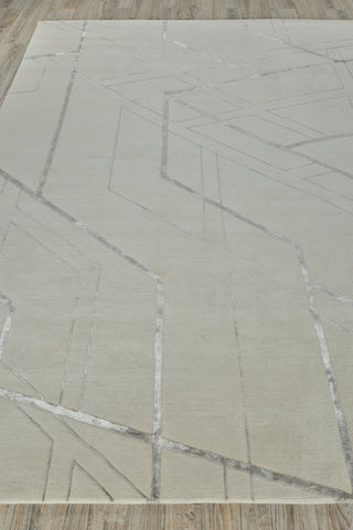 Exquisite Rugs Aries 4919 Silver Area Rug by The Met Closeup Image