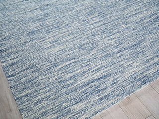 Exquisite Rugs Tranquility 4951 Blue Area Rug Corner Image