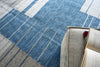 Exquisite Rugs Scandinavian 4992 Blue/Ivory Area Rug Lifestyle Image Feature