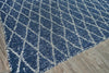 Exquisite Rugs Giorgio 4995 Navy/Ivory Area Rug Closeup Image