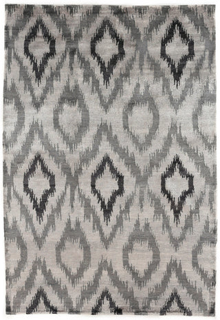 Exquisite Rugs Bamboo Silk 5001 Silver/Charcoal Area Rug main image