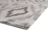 Exquisite Rugs Bamboo Silk 5001 Silver/Charcoal Area Rug Corner Image