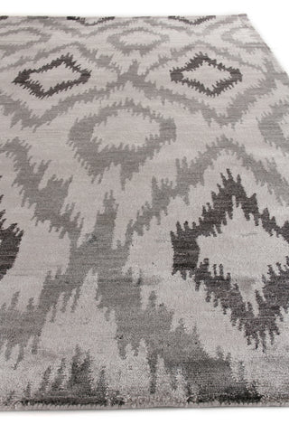 Exquisite Rugs Bamboo Silk 5001 Silver/Charcoal Area Rug Pile Image