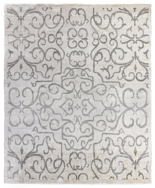 Exquisite Rugs Bamboo Silk 5005 Ivory/Silver Area Rug main image