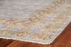 Exquisite Rugs Khotan 5017 Gray/Gold Area Rug Corner Image