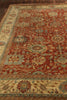 Exquisite Rugs Fine Serapi 5019 Rust/Light Gold Area Rug Closeup Image