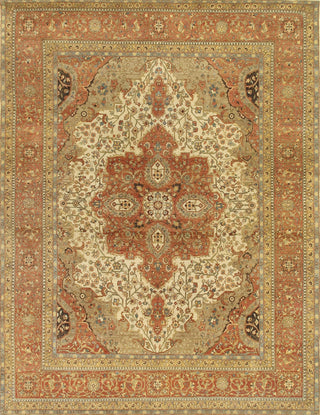 Exquisite Rugs Fine Serapi 5022 Ivory/Rust Area Rug main image