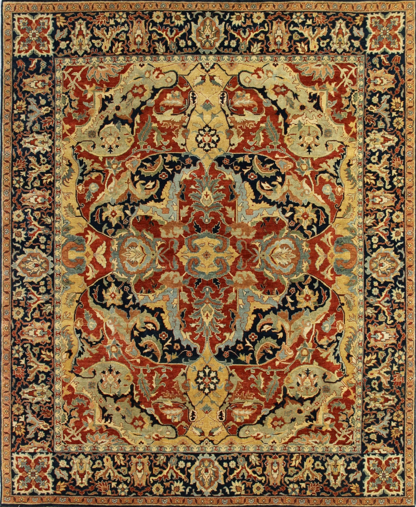 Exquisite Rugs Antique Weave Serapi 5024 Rust/Navy/Gold Area Rug main image