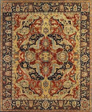 Exquisite Rugs Antique Weave Serapi 5024 Rust/Navy/Gold Area Rug main image