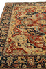 Exquisite Rugs Antique Weave Serapi 5024 Rust/Navy/Gold Area Rug Closeup Image