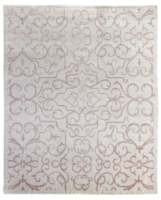 Exquisite Rugs Bamboo Silk 5025 Light Pink/Ivory Area Rug main image