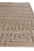 Exquisite Rugs Metro Velvet 5037 Beige Area Rug by The Met Closeup Image