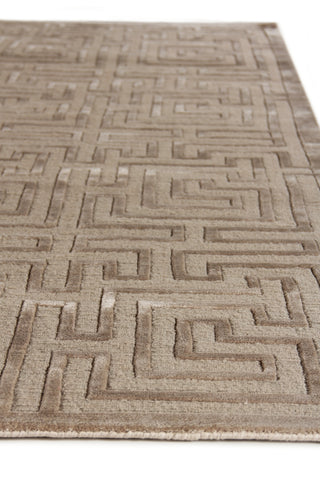Exquisite Rugs Metro Velvet 5037 Beige Area Rug by The Met Closeup Image