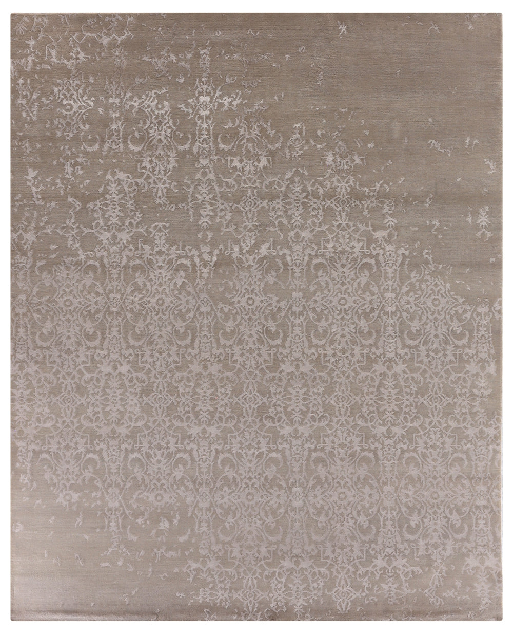 Exquisite Rugs Fine Bamboo 5045 Light Silver Area Rug
