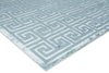 Exquisite Rugs Metro Velvet 5050 Ivory/Silver Area Rug Corner Image