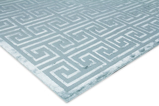 Exquisite Rugs Metro Velvet 5050 Ivory/Silver Area Rug Corner Image