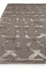 Exquisite Rugs Metro Velvet 5057 Taupe Area Rug by The Met Closeup Image