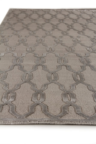 Exquisite Rugs Harmony Tibetan 5059 Light Silver/Taupe Area Rug by The Met Closeup Image
