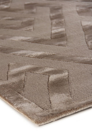 Exquisite Rugs Metro Velvet 5064 Light Beige Area Rug Closeup Image