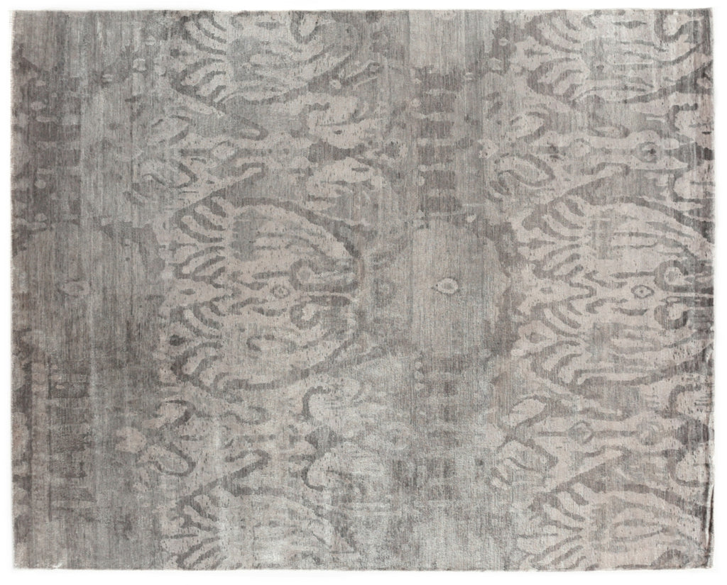 Exquisite Rugs Antique'd Silk 5066 Ivory/Silver Area Rug main image