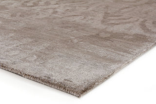 Exquisite Rugs Antique'd Silk 5066 Ivory/Silver Area Rug Corner Image