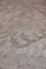 Exquisite Rugs Antique'd Silk 5066 Ivory/Silver Area Rug Detail Image