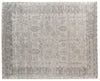 Exquisite Rugs Antique'd Silk 5067 Ivory/Silver Area Rug main image
