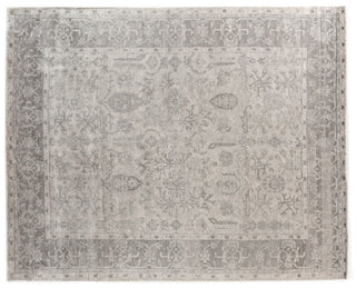 Exquisite Rugs Antique'd Silk 5067 Ivory/Silver Area Rug main image