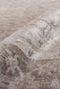 Exquisite Rugs Antique'd Silk 5067 Ivory/Silver Area Rug Lifestyle Image Feature