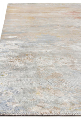 Exquisite Rugs Carrera 5073 Blue/Gold Area Rug Closeup Image