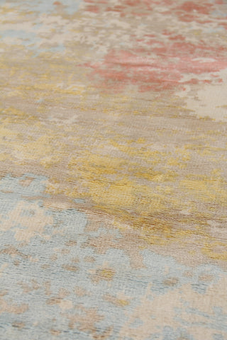 Exquisite Rugs Carrera 5073 Blue/Gold Area Rug Lifestyle Image Feature