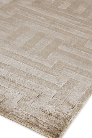Exquisite Rugs Smooch Geo 5075 Beige Area Rug Corner Image