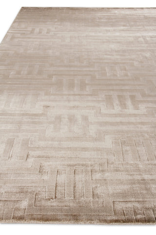 Exquisite Rugs Smooch Geo 5075 Beige Area Rug Closeup Image