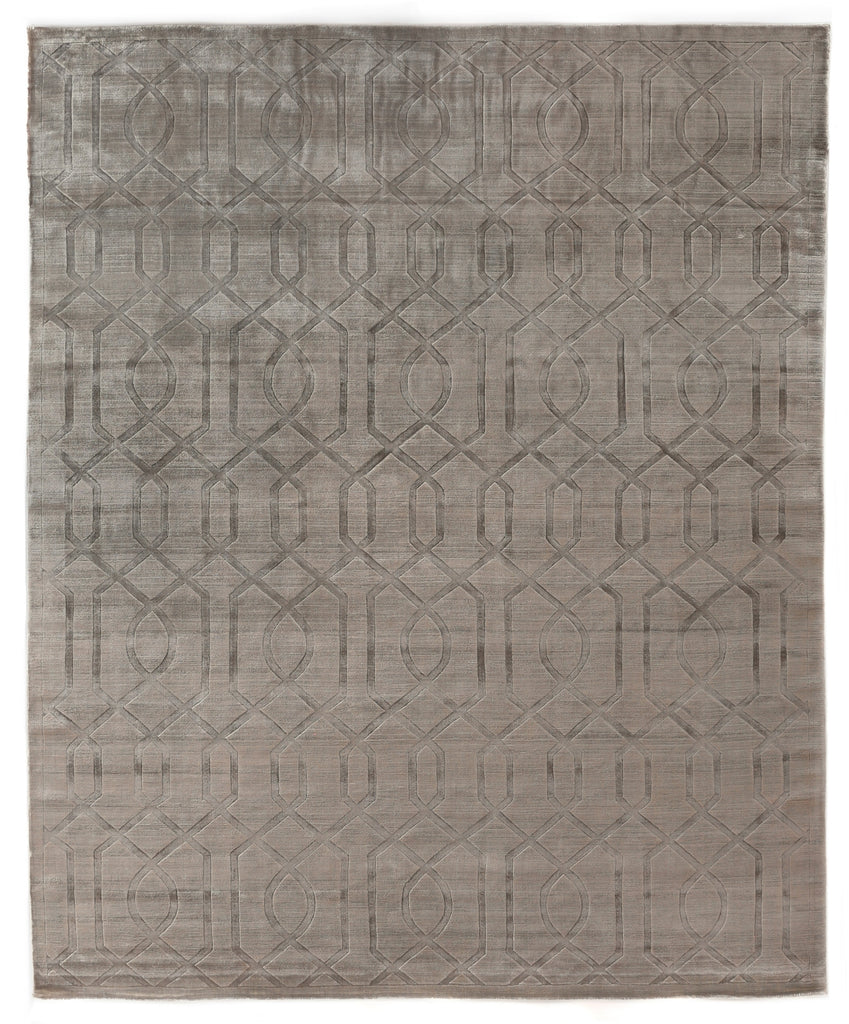 Exquisite Rugs Smooch Geo 5080 Silver Area Rug main image