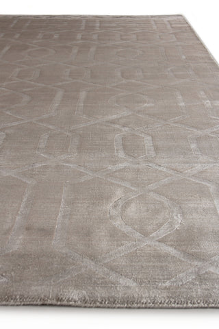 Exquisite Rugs Smooch Geo 5080 Silver Area Rug Closeup Image