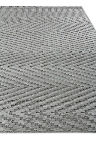 Exquisite Rugs Smooch Geo 5091 Aqua Area Rug Closeup Image