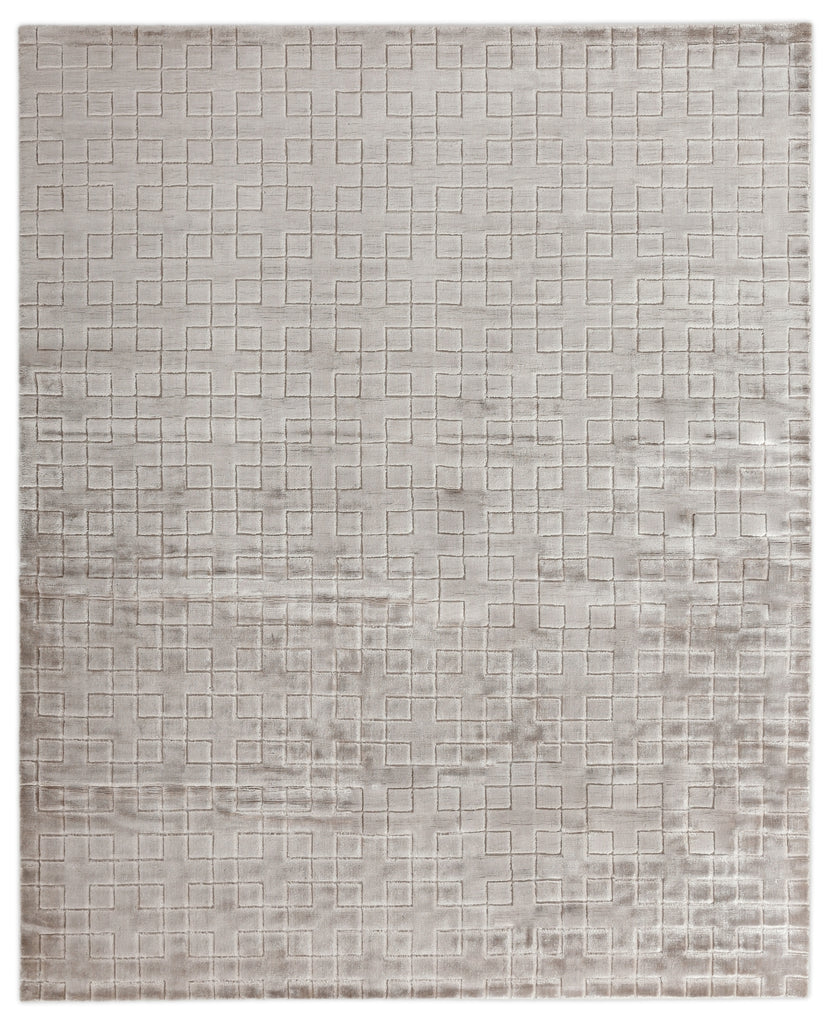 Exquisite Rugs Smooch Geo 5093 Silver Area Rug main image