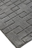 Exquisite Rugs Smooch Geo 5094 Dark Gray Area Rug Corner Image