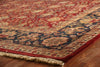 Exquisite Rugs Agra 5102 Red/Gold Area Rug Corner Image